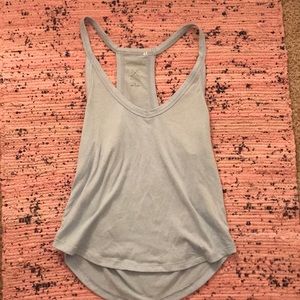 light blue tank top